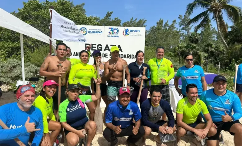 Exitosa Regata a Remo en Canoas Mayas por el 30 Aniversario de Solidaridad