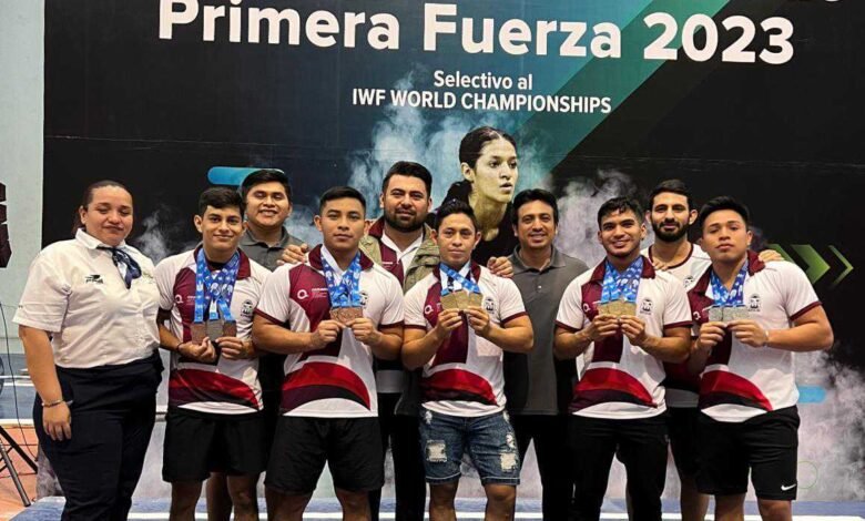 Quintana Roo se corona campeón en el Nacional de Primera Fuerza 2023 de halterofilia