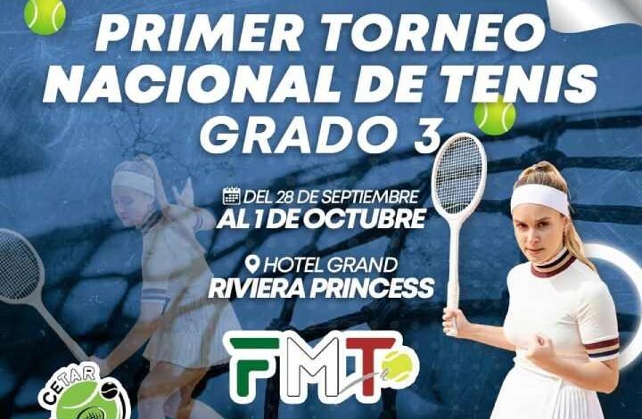 Emocionante Torneo Nacional de Tenis Grado 3 en Playa del Carmen