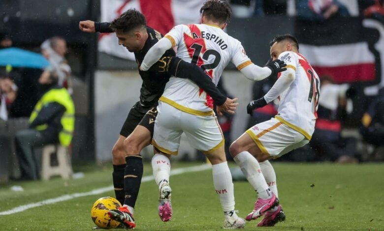 El Rayo Vallecano encadenó su octavo partido seguido sin ganar en LaLiga