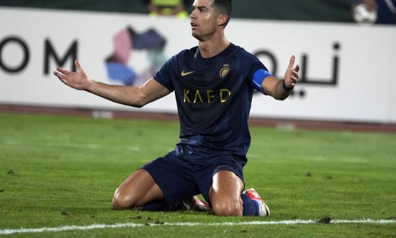 Cristiano Ronaldo, durante un partido con el Al Nassr