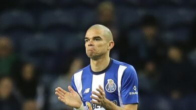 Pepe, durante un partido del Porto