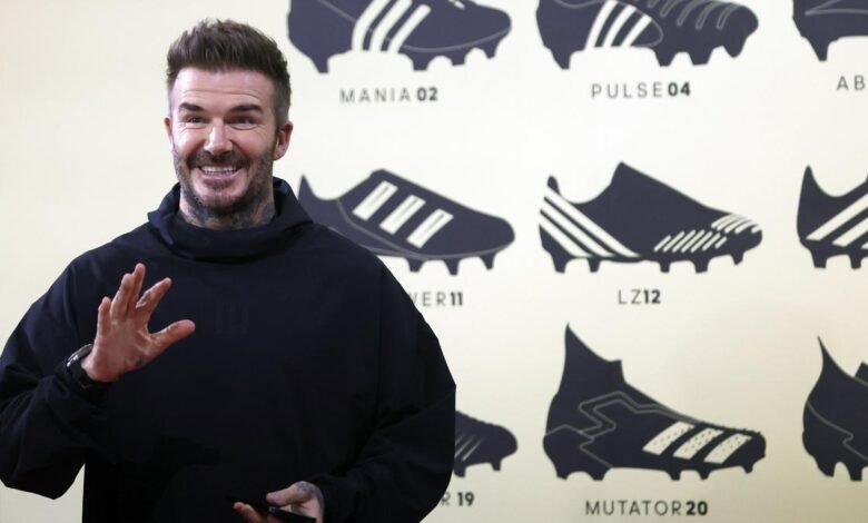 David Beckham celebrates 30th anniversary of Predator soccer boots in Bangkok