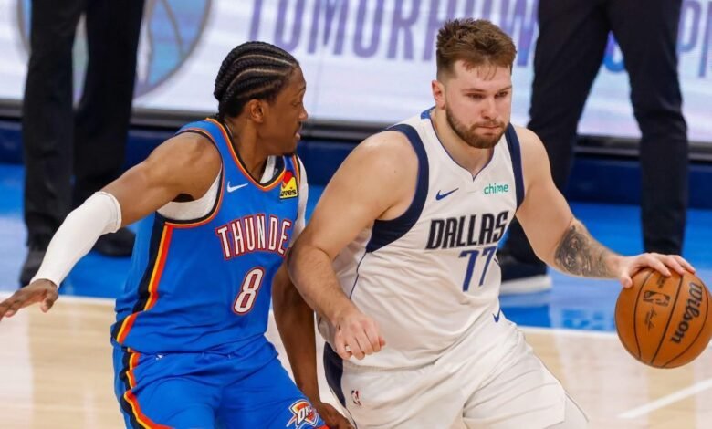 Doncic, durante el partido