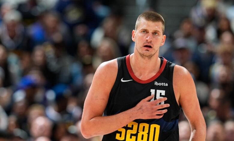 Nikola Jokic, en el segundo partido de Denver Nuggets contra Minnesota Timberwolves