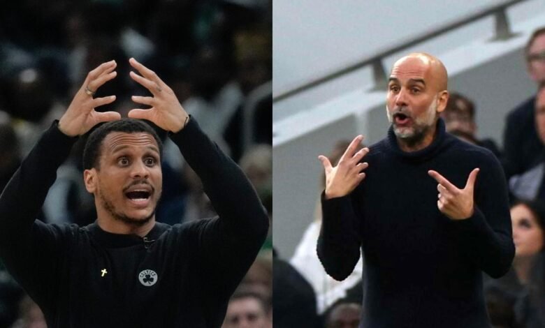 Pep Guardiola y Joe Mazzulla se reunieron antes del inicio de las finales NBA