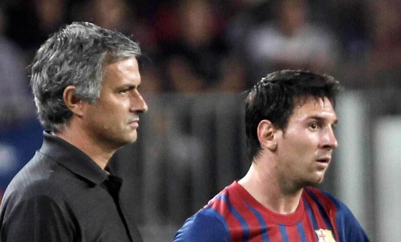 Mourinho, junto a Messi hace no tanto tiempo