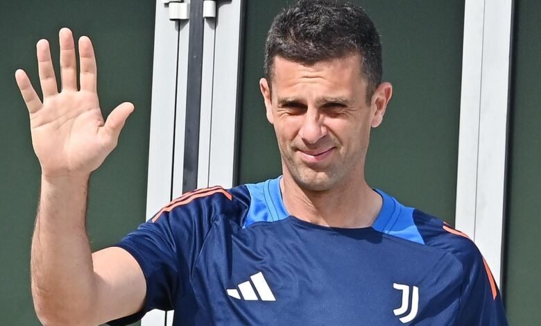 Thiago Motta en su primer día de entrenamientos con la Juventus