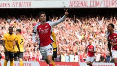 Havertz celebra su gol ante los Wolves en la primera jornada de la Premier League