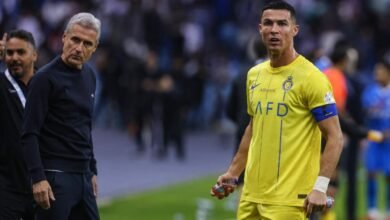 Cristiano junto a Luís Castro