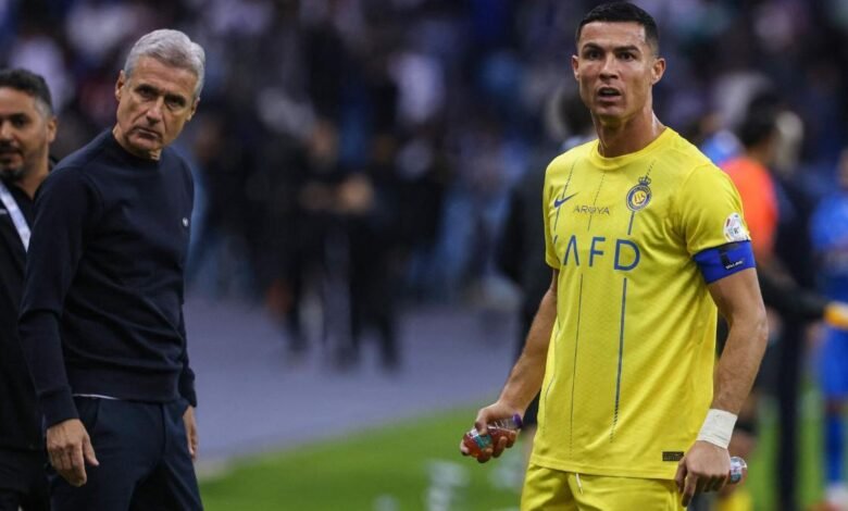 Cristiano junto a Luís Castro