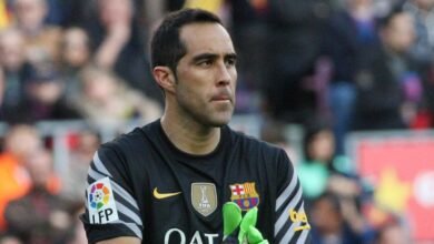 Claudio Bravo, en un partido con la camiseta del FC Barcelona