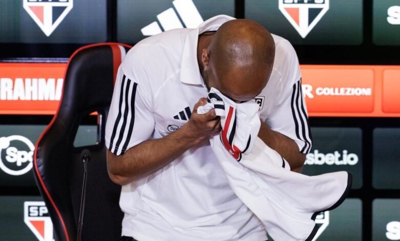 Presentación de Lucas Moura como nuevo jugador del Sao Paulo