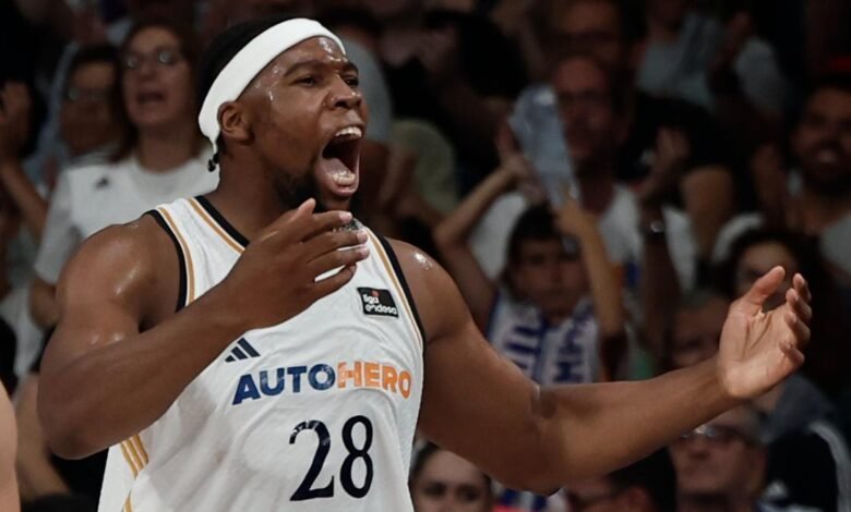 Guerschon Yabusele durante el primer partido de la semifinal de la Liga Endesa con el Real Madrid