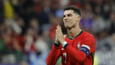 Cristiano Ronaldo, tras un partido de la Eurocopa