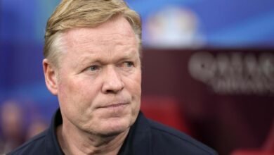 Ronald Koeman, durante un partido con Países Bajos