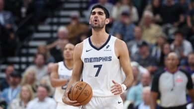 Santi Aldama con la camiseta de los Memphis Grizzlies