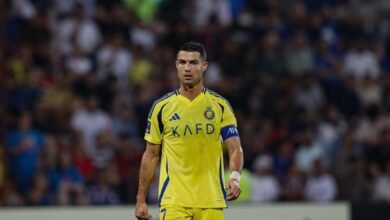 Cristiano, en un partido del Al Nassr