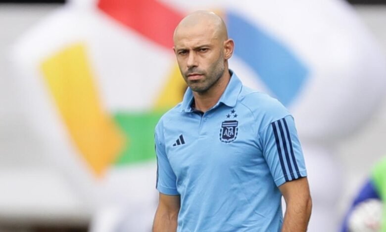 Javier Mascherano con la selección argentina