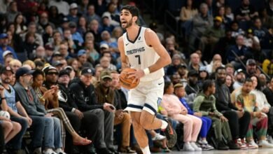 Santi Aldama en la victoria de los Grizzlies ante los Blazers