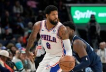 Paul George, quien firmó 212 millones en verano, volvió a sufrir otra lesión en Sixers