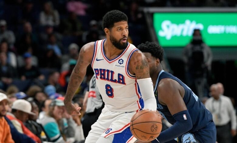 Paul George, quien firmó 212 millones en verano, volvió a sufrir otra lesión en Sixers