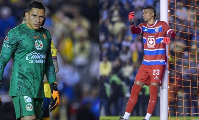 Atajadas de Luis Ángel Malagón y Kevin Mier en el América vs Cruz Azul de la ida de semifinales