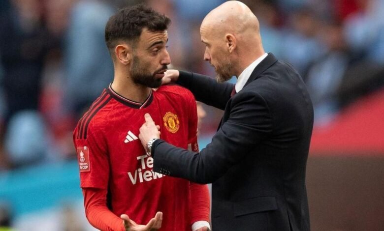 Bruno Fernandes, sobre la destitución de Ten Hag: "Todo el mundo tiene que asumir la culpa"