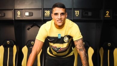 Erik Lamela, jugador del AEK Atenes FC